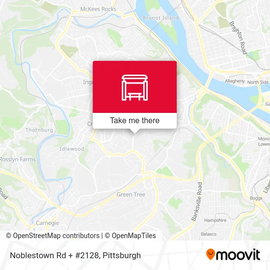 Noblestown Rd + #2128 map