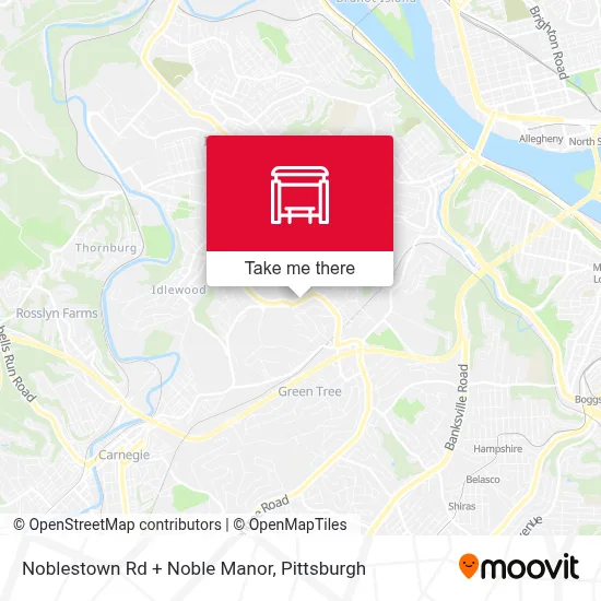 Noblestown Rd + Noble Manor map