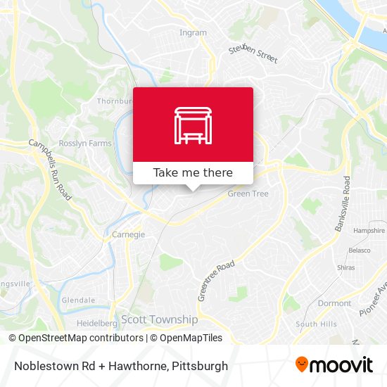 Mapa de Noblestown Rd + Hawthorne