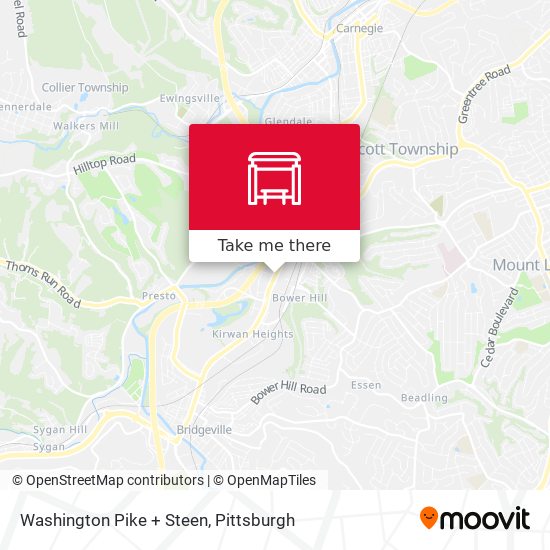 Washington Pike + Steen map