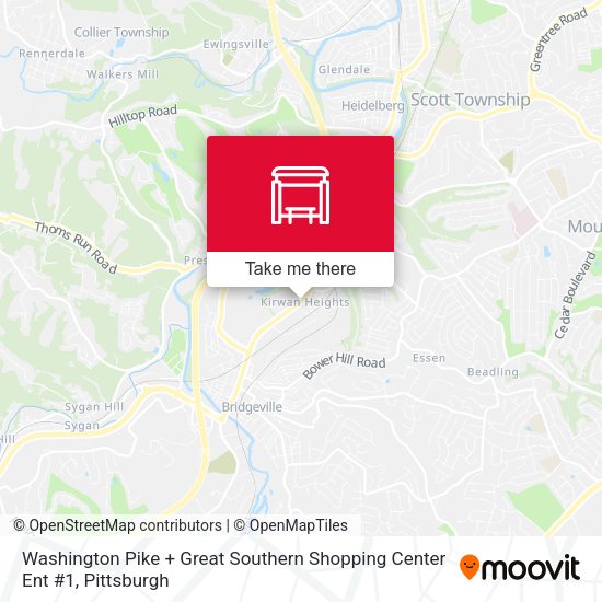 Washington Pike + Great Southern Shopping Center Ent #1 map