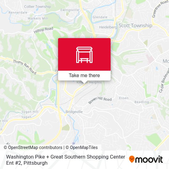 Mapa de Washington Pike + Great Southern Shopping Center Ent #2