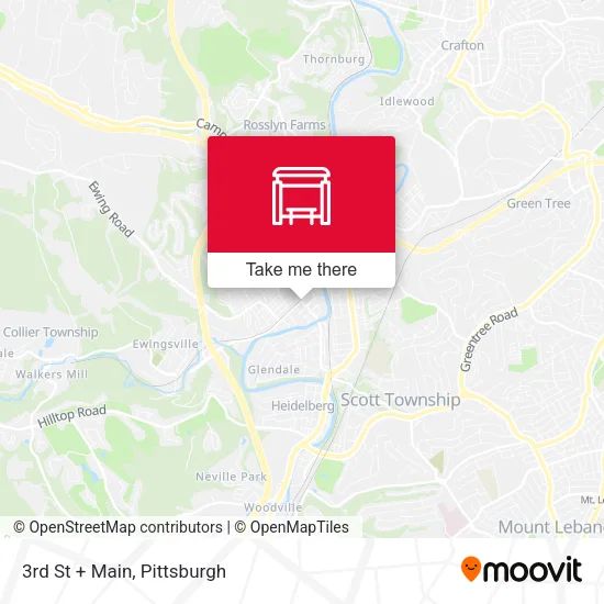 Mapa de 3rd St + Main