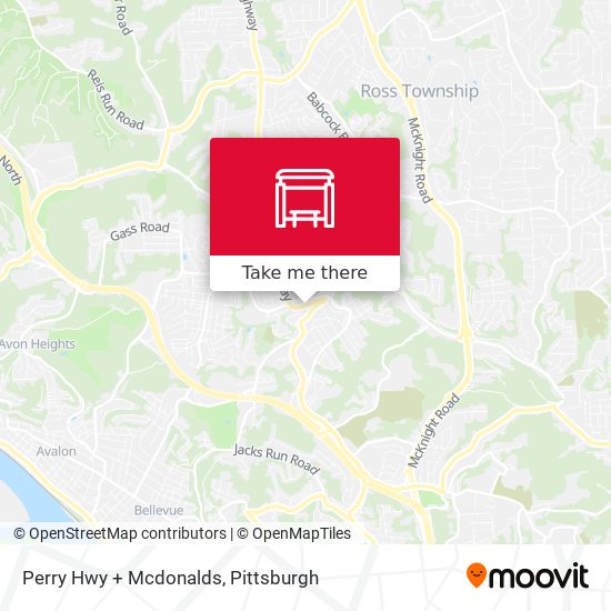 Perry Hwy + Mcdonalds map