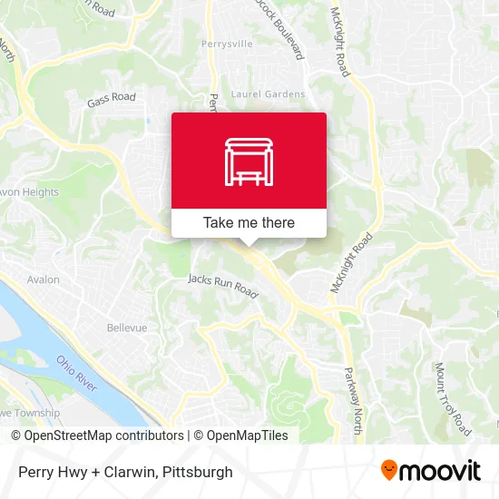 Perry Hwy + Clarwin map