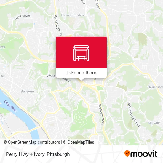 Perry Hwy + Ivory map