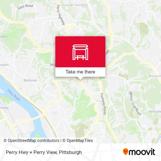 Perry Hwy + Perry View map