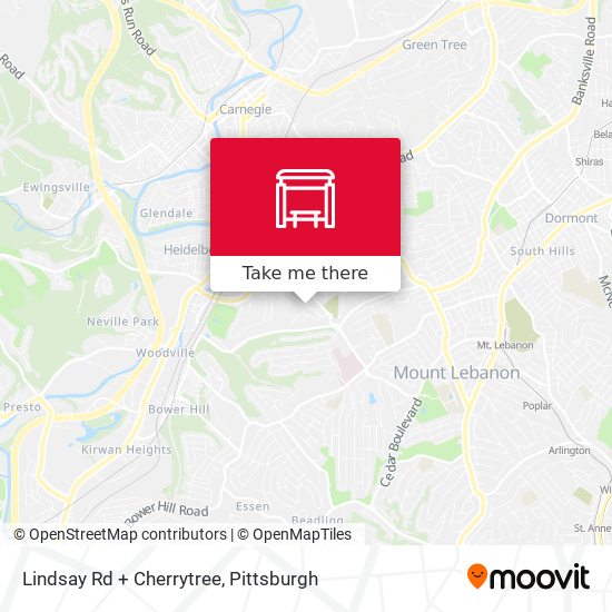 Lindsay Rd + Cherrytree map