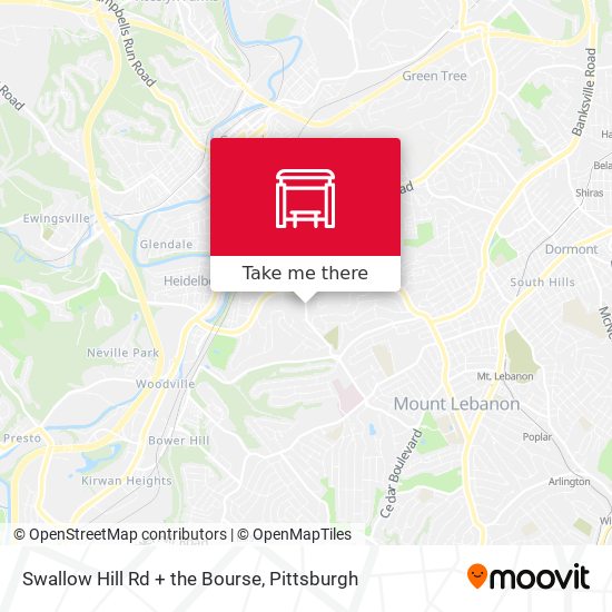 Mapa de Swallow Hill Rd + the Bourse