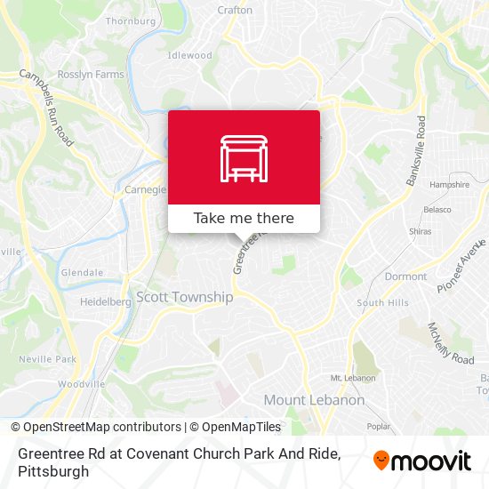 Greentree Rd at Covenant Church Park And Ride map