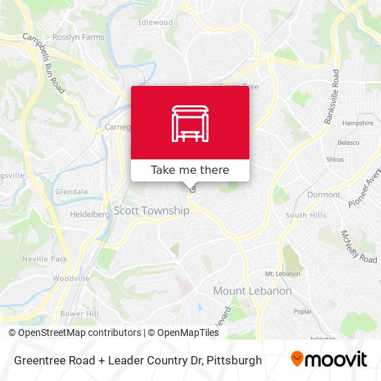 Mapa de Greentree Road + Leader Country Dr