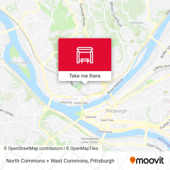 North Commons + West Commons map