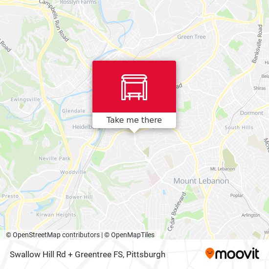 Swallow Hill Rd + Greentree FS map