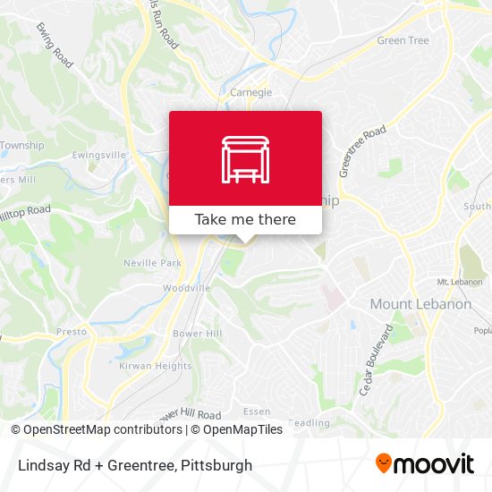 Lindsay Rd + Greentree map