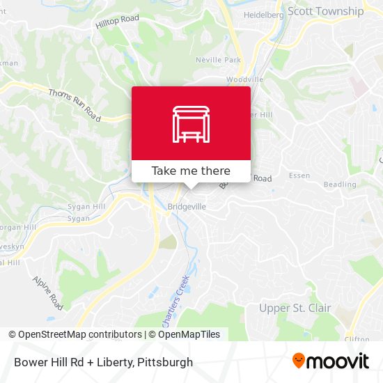 Mapa de Bower Hill Rd + Liberty