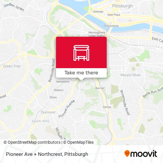 Mapa de Pioneer Ave + Northcrest