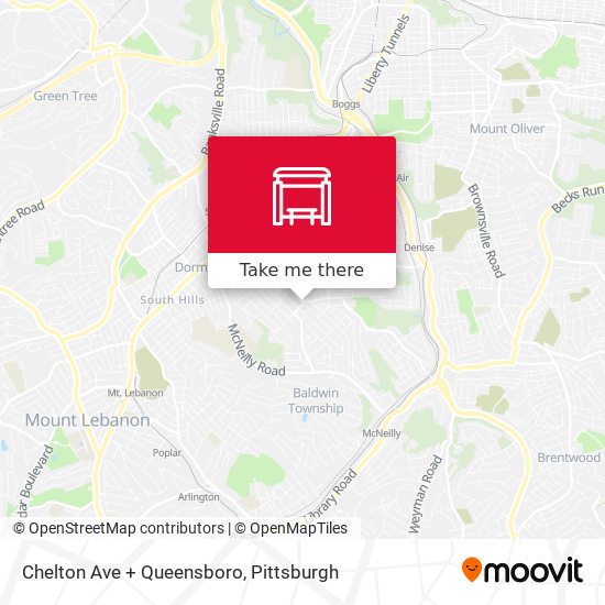 Chelton Ave + Queensboro map