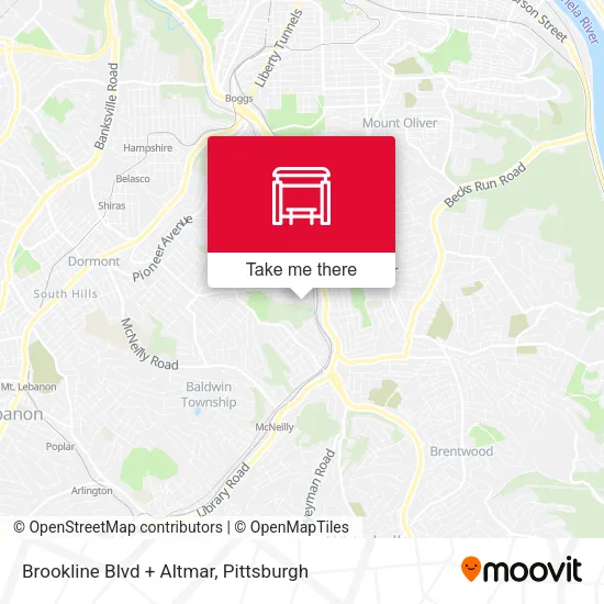 Mapa de Brookline Blvd + Altmar