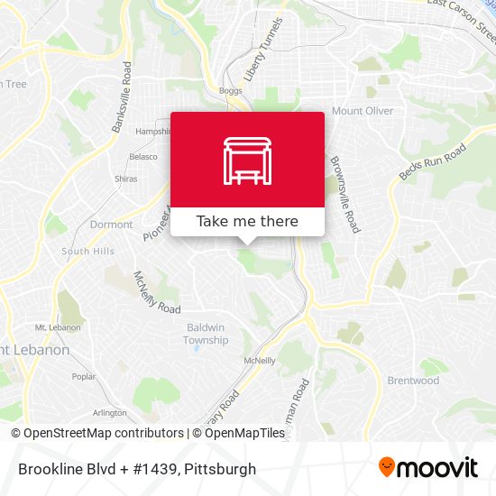 Brookline Blvd + #1439 map