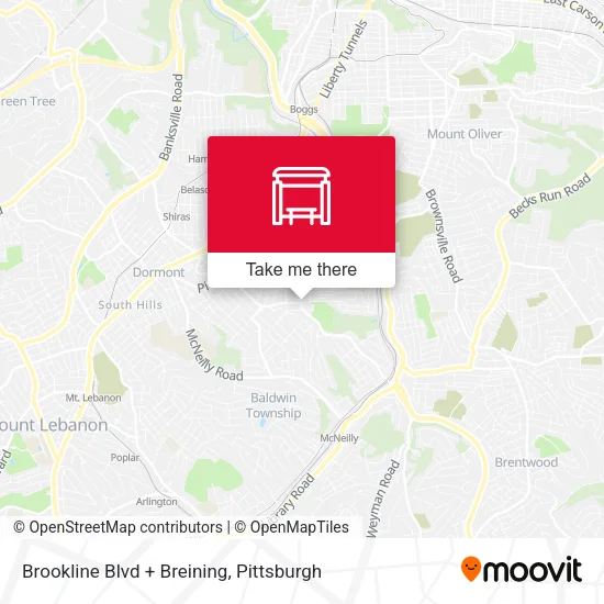 Mapa de Brookline Blvd + Breining