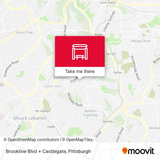 Mapa de Brookline Blvd + Castlegate