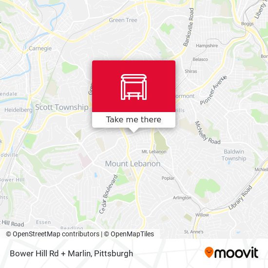 Mapa de Bower Hill Rd + Marlin