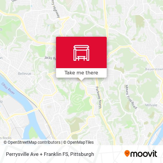 Perrysville Ave + Franklin FS map