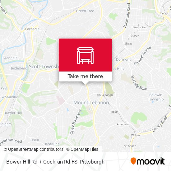 Mapa de Bower Hill Rd + Cochran Rd FS