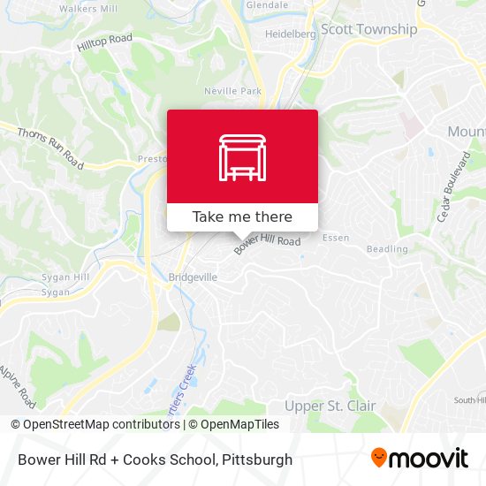 Mapa de Bower Hill Rd + Cooks School
