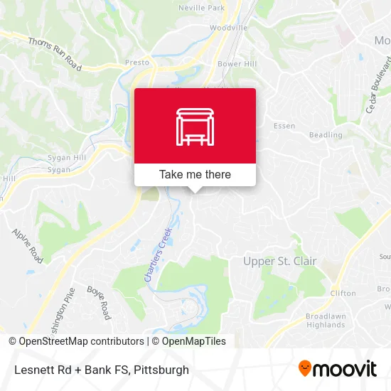 Lesnett Rd + Bank FS map
