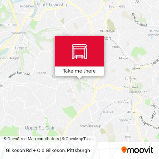 Gilkeson Rd + Old Gilkeson map