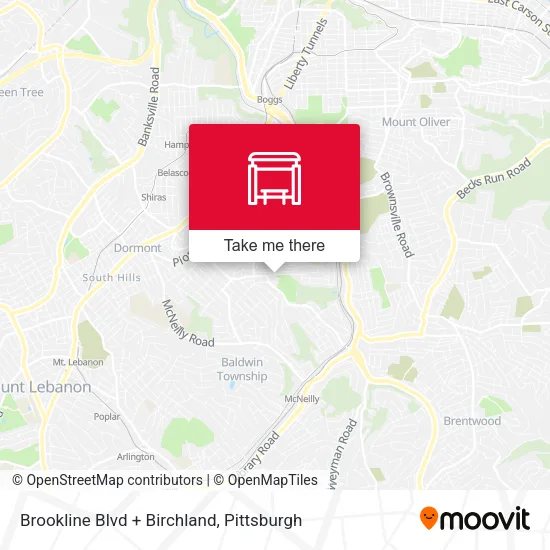 Mapa de Brookline Blvd + Birchland