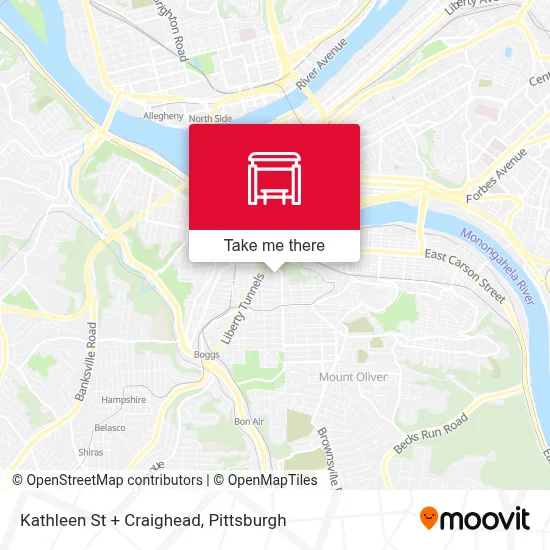 Kathleen St + Craighead map