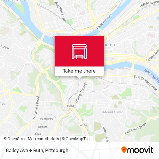 Mapa de Bailey Ave + Ruth