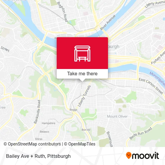 Mapa de Bailey Ave + Ruth