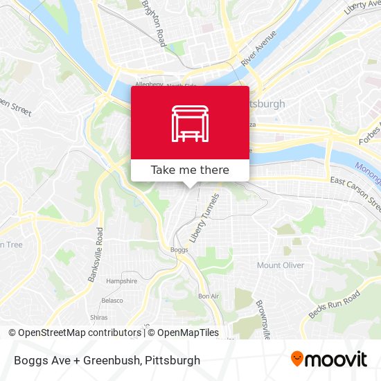 Mapa de Boggs Ave + Greenbush