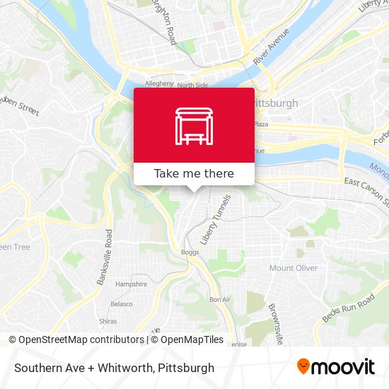 Southern Ave + Whitworth map