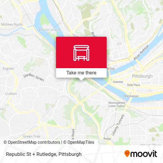 Republic St + Rutledge map