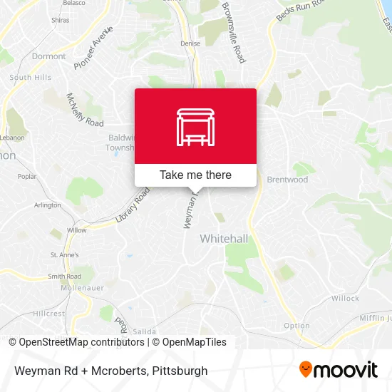 Weyman Rd + Mcroberts map