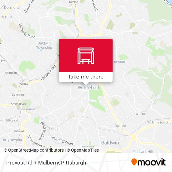 Mapa de Provost Rd + Mulberry