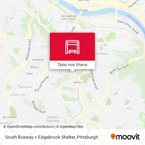 South Busway + Edgebrook Shelter map
