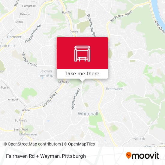 Fairhaven Rd + Weyman map