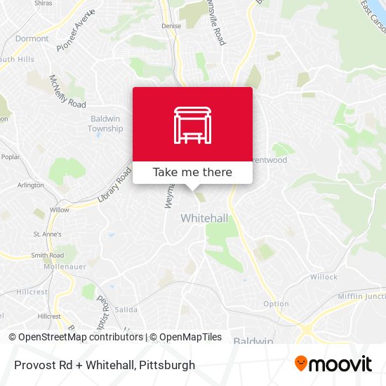 Mapa de Provost Rd + Whitehall
