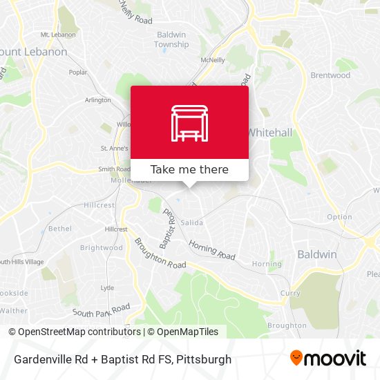 Mapa de Gardenville Rd + Baptist Rd FS