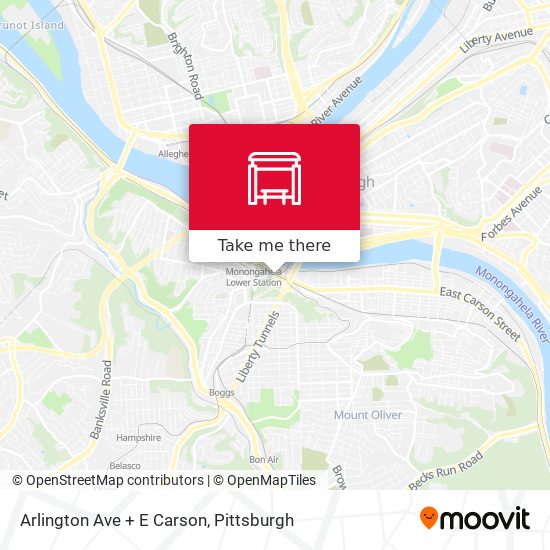 Mapa de Arlington Ave + E Carson