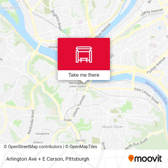 Mapa de Arlington Ave + E Carson