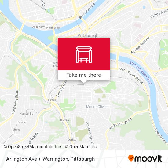 Mapa de Arlington Ave + Warrington
