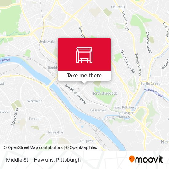 Middle St + Hawkins map