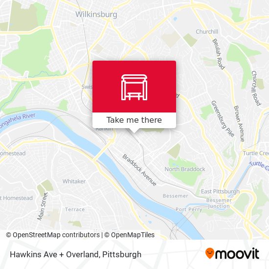 Mapa de Hawkins Ave + Overland