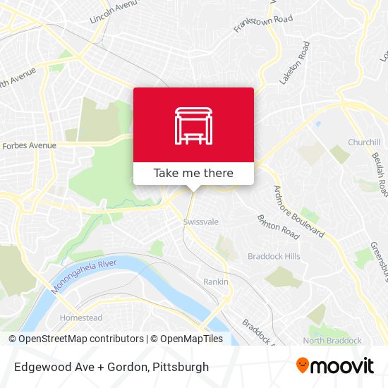 Edgewood Ave + Gordon map